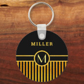 Art Deko Monogram Schlüsselanhänger (Vorderseite)