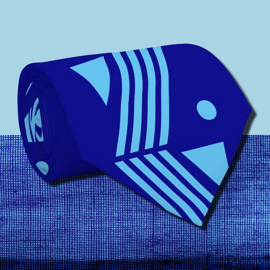 Art Deko-Muster - dunkelblau Krawatte