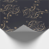 Art Deko nahtlos. Vintager Hintergrund mit Geschenkpapier (Ecke)