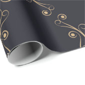 Art Deko nahtlos. Vintager Hintergrund mit Geschenkpapier (Rolleneckpunkt)