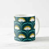 Art Deko Nelken Kaffeetasse (VorderseiteRechts)