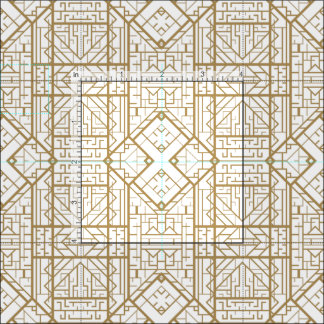 Art Deko,Nouveau,gold,weiß,elegant,chic,muster,t Stoff