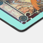 art Deko nouveau women Mucha desk mat Schreibtischunterlage (Ecke)