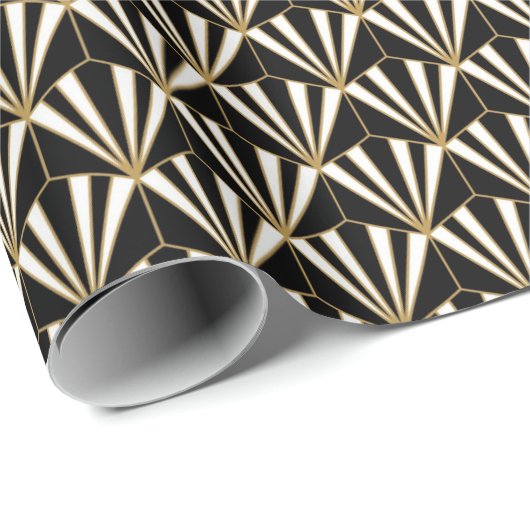 Art Deko Packpapier (Rolleneckpunkt)