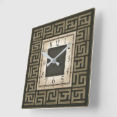 Art Deko Quadratische Wanduhr (Winkel)