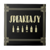 Art Deko rauscht 20's sagenhaftes Verbot Fliese (Vorderseite)