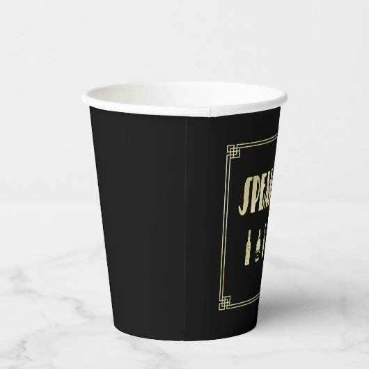 Art Deko rauscht 20's sagenhaftes Verbot Pappbecher (Rechts)