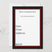 Art Deko Retro-Jahrgang Weihnachten hinzufügen Inf Einladung (Rückseite)