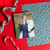 Art Deko Retro Vintag Lady Feiertagskarte