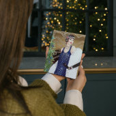 Art Deko Retro Vintag Lady Feiertagskarte