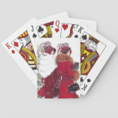 Art Deko Retro Vintage Damen Spielkarten (Rückseite)