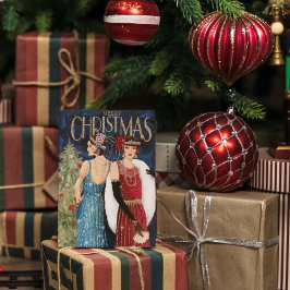 Art Deko Retro Vintage Nachricht Karte