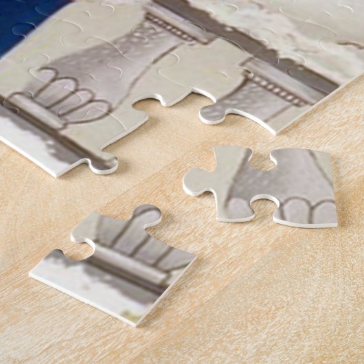 Art Deko Retro Weihnachtsfrau Puzzle (Seite)