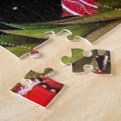 Art Deko Retro Weihnachtsfrau Puzzle (Seite)