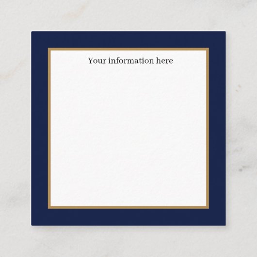 art Deko Retro-Weihnachtsfrau Quadratische Visitenkarte (Rückseite)