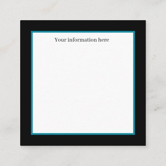 art Deko Retro-Weihnachtsfrau Quadratische Visitenkarte (Rückseite)