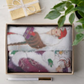 art Deko Retro Weihnachtsfrauen Seidenpapier (Geschenk)