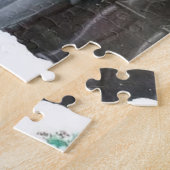 Art Deko Retro Weihnachtspaar Puzzle (Seite)