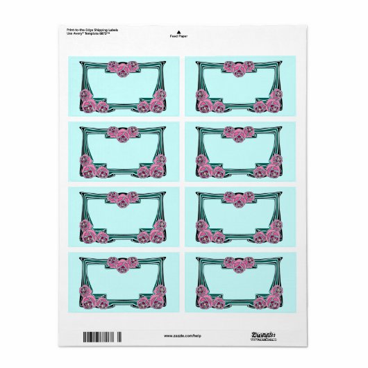 Art Deko Rose Panel (Vorne)