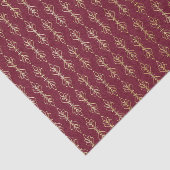 Art Deko Rot und Goldmuster Seidenpapier (Ausschnitt)