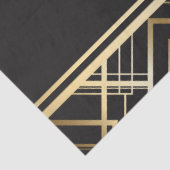 Art Deko, schwarz, gold, elegant, chic, monogramm Seidenpapier (Ausschnitt)