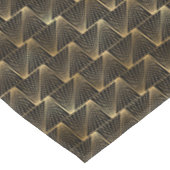 Art Deko Schwarz-Gold-Fliesen-Muster Tischdecke (Schrägansicht)