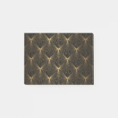 Art Deko, schwarzes Gold, schicke, elegante, elega Post-it Klebezettel (Vorderseite)