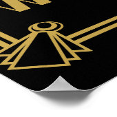 Art Deko Sitzplan Hochzeitszeichen (Ecke)