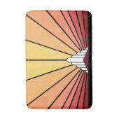 Art Deko Sonne im Morgengrauen Badematte (Vorderseite Vertikal)