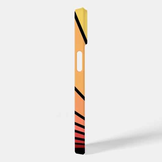 Art Deko Sonne im Morgengrauen Case-Mate iPhone Hülle (Rückseite / Rechts)