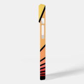 Art Deko Sonne im Morgengrauen Case-Mate iPhone Hülle (Rückseite / Links)