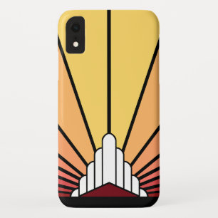 Art Deko Sonne im Morgengrauen iPhone / iPad Gehäu Case-Mate iPhone Hülle
