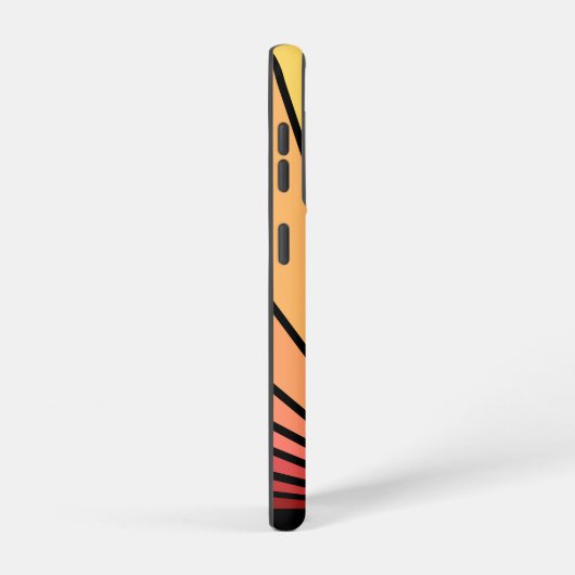 Art Deko Sonne im Morgengrauen Samsung Galaxy Hülle (Rechte Seite)