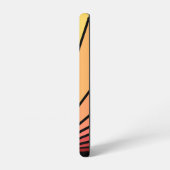 Art Deko Sonne im Morgengrauen Samsung Galaxy Hülle (Linke Seite)