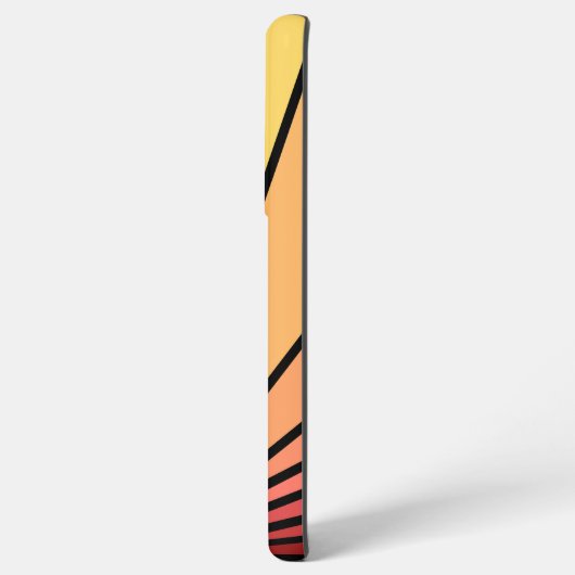 Art Deko Sonne im Morgengrauen Samsung Galaxy Hülle (Linke Seite)