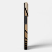 Art Deko Sonne in Bräune Case-Mate iPhone Hülle (Rückseite / Rechts)