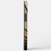 Art Deko Sonne in Bräune Case-Mate iPhone Hülle (Rückseite / Rechts)