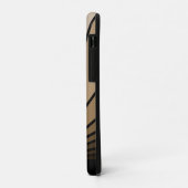 Art Deko Sonne in Bräune Case-Mate iPhone Hülle (Hinten/Links)