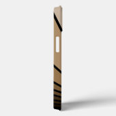 Art Deko Sonne in Bräune Case-Mate iPhone Hülle (Rückseite / Rechts)