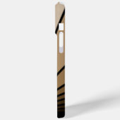 Art Deko Sonne in Bräune Case-Mate iPhone Hülle (Rückseite / Links)