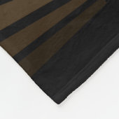 Art Deko Sonne in Bräune Fleecedecke (Ecke)