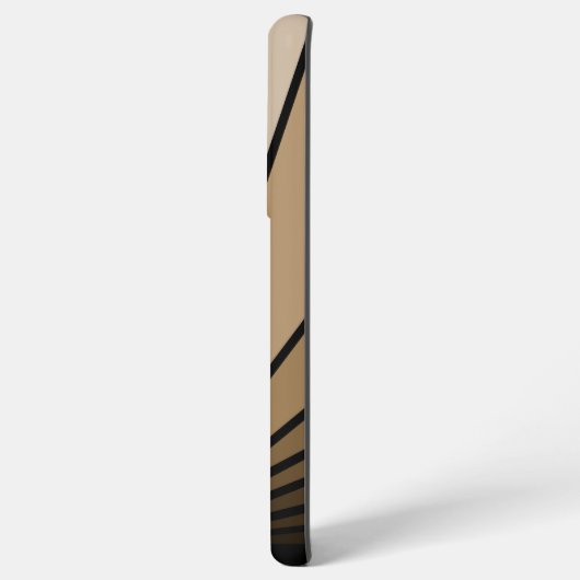 Art Deko Sonne in Bräune Samsung Galaxy Hülle (Rückseite (Horizontal))