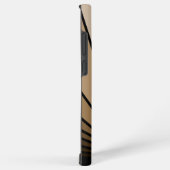 Art Deko Sonne in Bräune Samsung Galaxy Hülle (Rechte Seite)