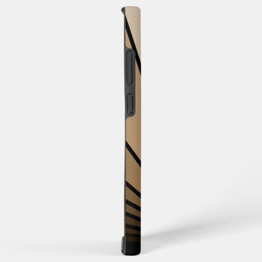 Art Deko Sonne in Bräune Samsung Galaxy Hülle (Rechte Seite)