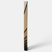 Art Deko Sonne in Bräune Samsung Galaxy Hülle (Linke Seite)