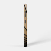 Art Deko Sonne in Bräune Samsung Galaxy Hülle (Rechte Seite)