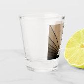 Art Deko Sonne in Bräune Schnapsglas (Links)