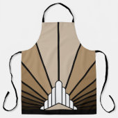 Art Deko Sonne in einer All-Over-Print-Schürze Schürze (Vorderseite)