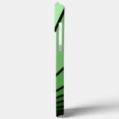 Art Deko Sonne in Grün Case-Mate iPhone Hülle (Rückseite / Links)