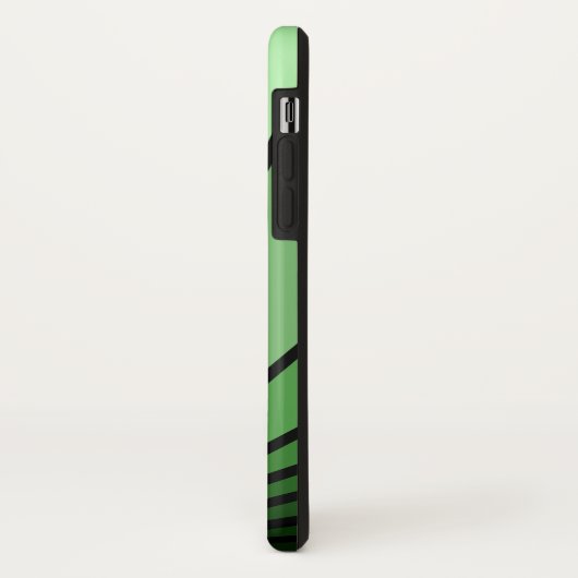 Art Deko Sonne in Grün Case-Mate iPhone Hülle (Hinten/Links)